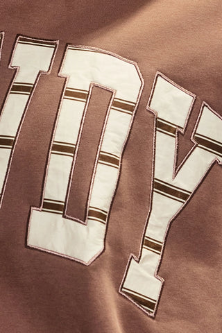 'Howdy' Applique Mock-Neck Sweatshirt