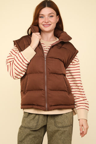 Cassidy Casual Comfy Puffer Vest | JQ Clothing Co.