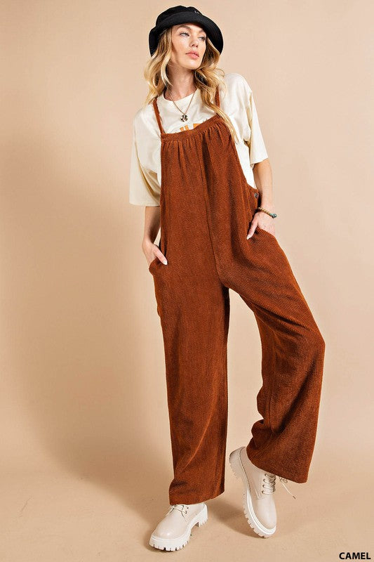 Soft Corduroy Boxy Fit Overalls | JQ Clothing Co.