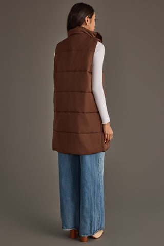 Sleek Zip Front Long Vest