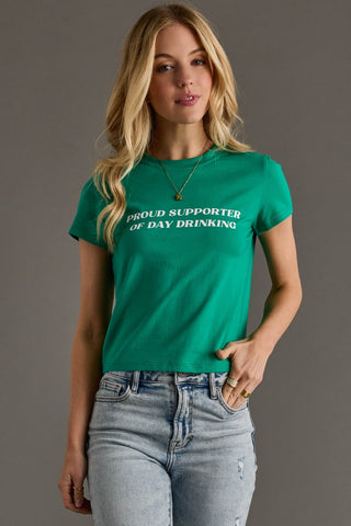 Green Day Drinking Supporter Baby Tee