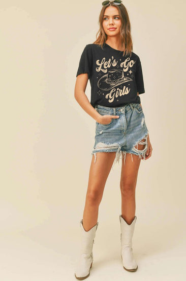 Let's Go Girls Cowboy Hat Graphic Tee | JQ Clothing Co.