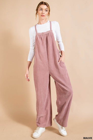 Soft Corduroy Boxy Fit Overalls | JQ Clothing Co.
