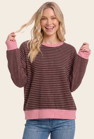 Micoro Brushed Stripe Sweatshirt