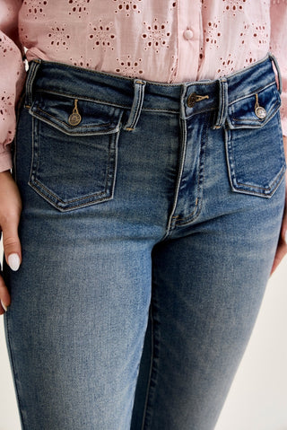 JB Mr. Flare Jeans w/Front Flap Pockets