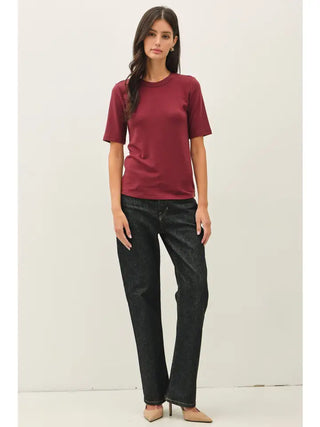 Ultra Soft Basic Short Sleeve Top