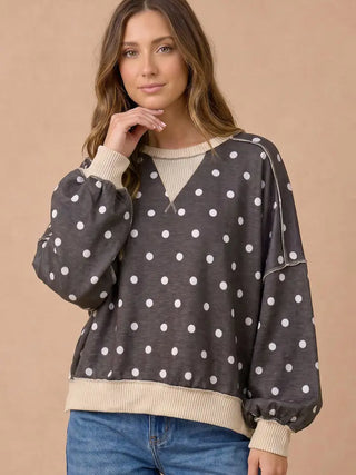 Curvy Triangle Detail LS Top