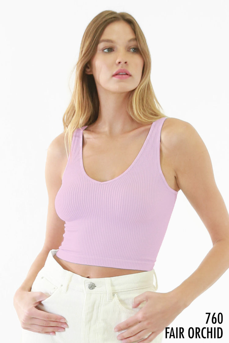 Only Way Ribbed Crop