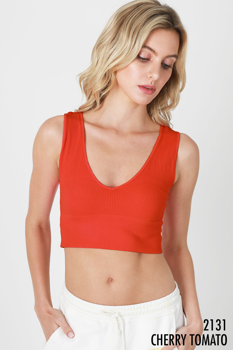 Practically Plunge Cropped Tank Top | JQ Clothing Co.