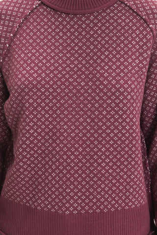 The Patterned Mock Neck Sweater