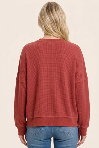 Oversized Thermal Sweatshirt