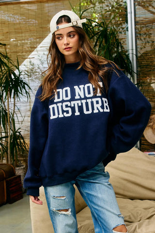 Reversible "Homebody" Mock Neck Sweatshirt