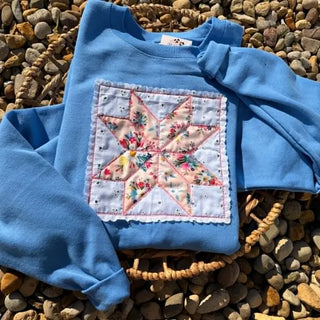 Floral Quilt Patchwork Sweatshirt