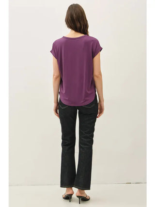 Bamboo Modal Dolman Cap Sleeve Top