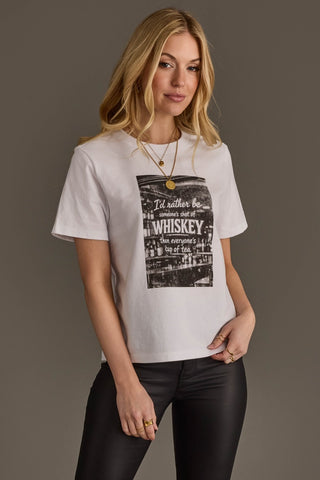 White Shot of Whiskey Graphic Tee