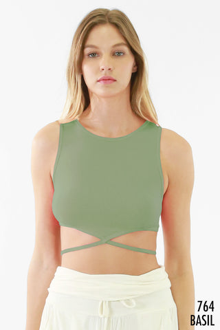 Strap Wrapped Waist Crop Top | JQ Clothing Co.