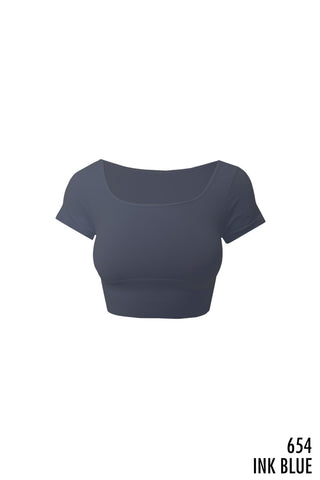 Seamless Baby Cap Sleeve Crop