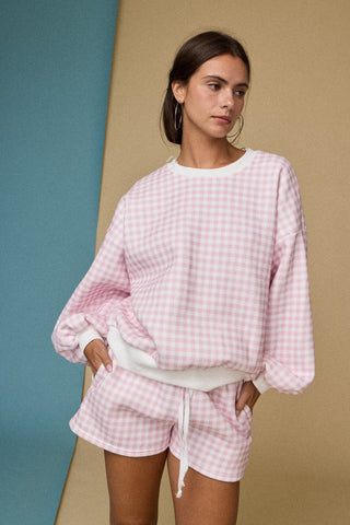 Super Comfy Gingham Lounge Set