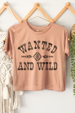 Wanted and Wild Graphic Crop Top | JQ Clothing Co.