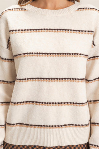 Striped Crew Neck Sweater