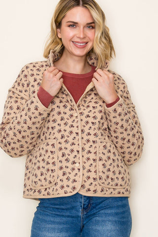 Floral Printed Quilted Jacket | JQ Clothing Co.