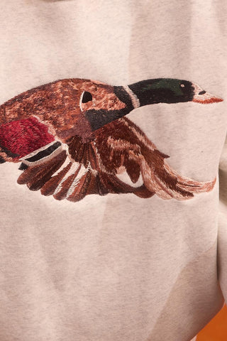 'Mallard' Embroidered Wildlife Sweatshirt