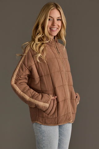 Cozy Soft Quilted Zip-Up Jacket