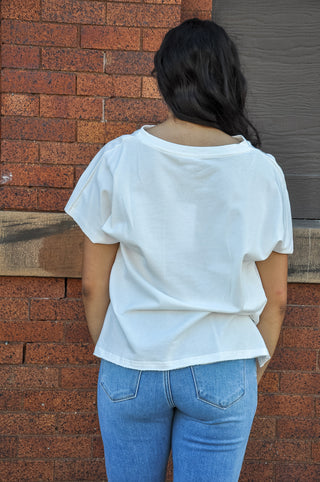 AnnieWear Mineral Washed USA Patched Top