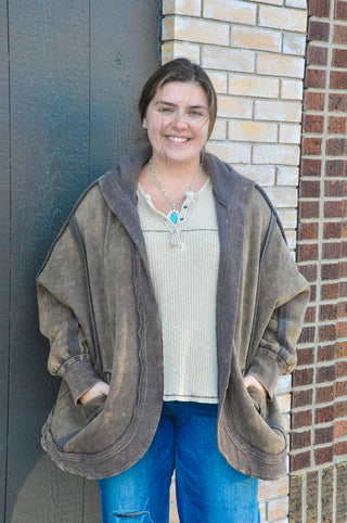 Ashley Mineral Washed Cardigan