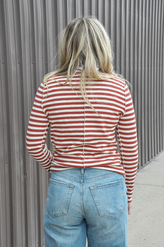 Autumn Stripe LS Turtleneck