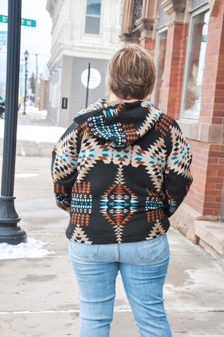 Aztec Pullover Hoodie Top