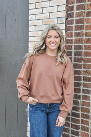 Babs Bronze Luxeknit Oversize Pullover