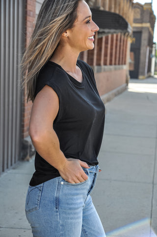 Bamboo Modal Dolman Cap Sleeve Top