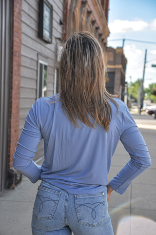 Bamboo Modal Long Sleeve Round Neck Tee