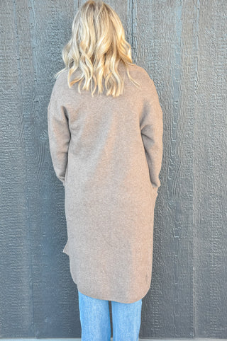 Be Cool Long Open Front Cardigan