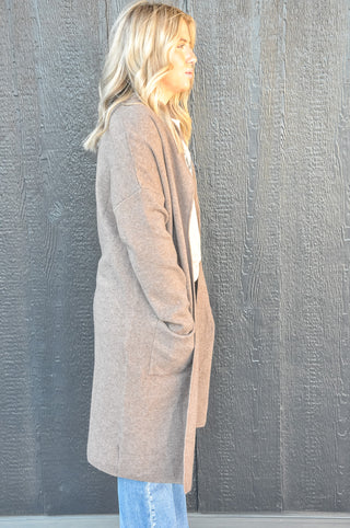 Be Cool Long Open Front Cardigan