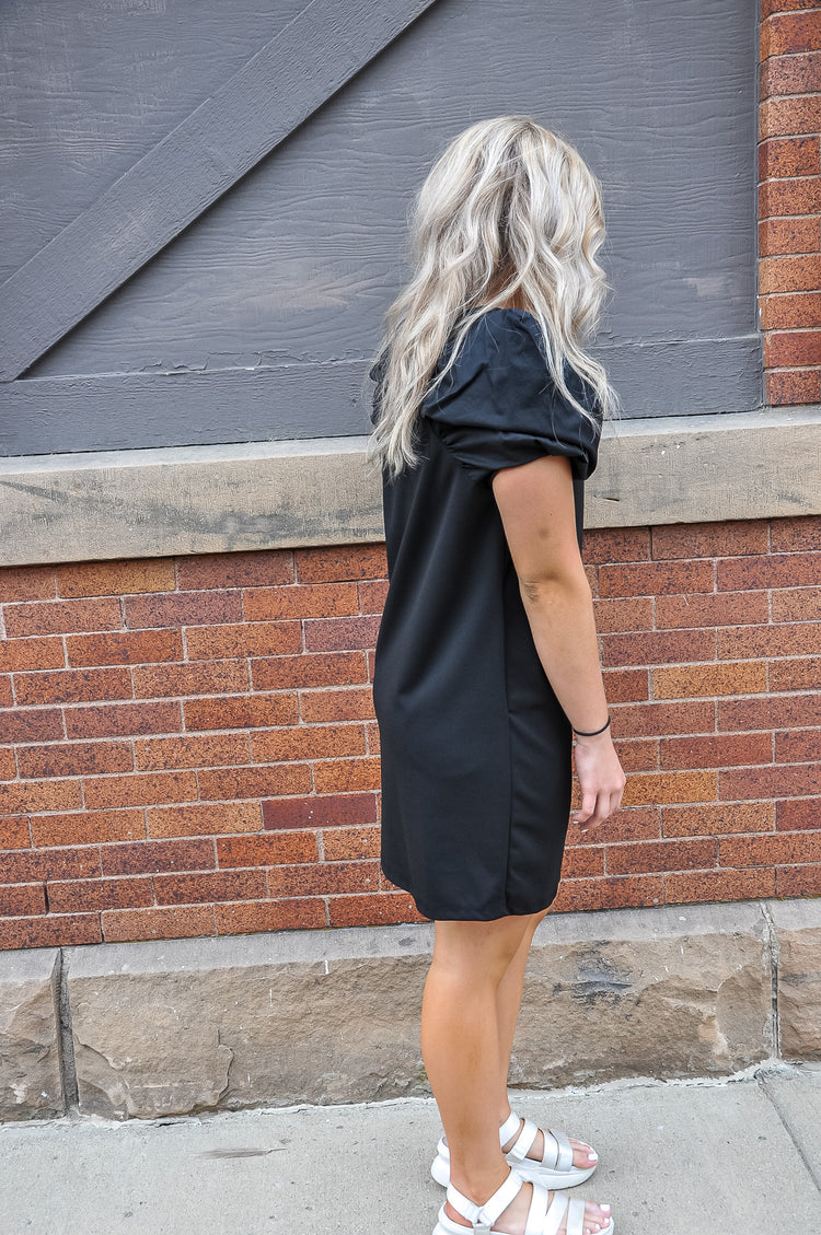 Beautiful Basic Black Mini Dress