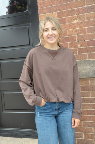Bubble Hem French Terry Top | JQ Clothing Co.