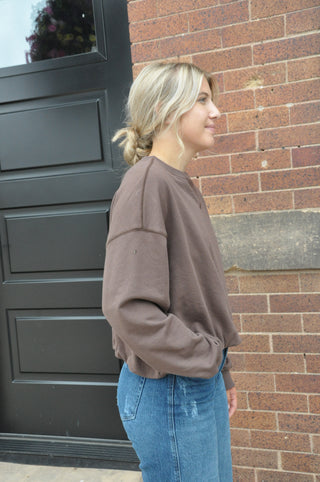 Bubble Hem French Terry Top | JQ Clothing Co.