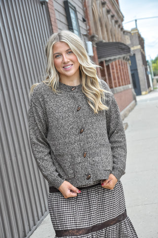 Button Down Sweater Cardigan