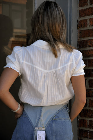 Button-up Puff SS Shirt