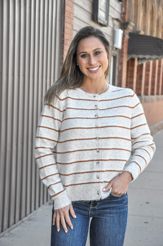 Cabana Stripe Knit Cardigan