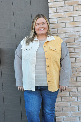 Cadee Curvy Corduroy Jacket