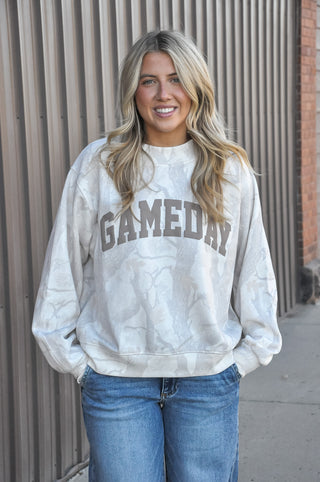 Camo Gameday Mockneck Top