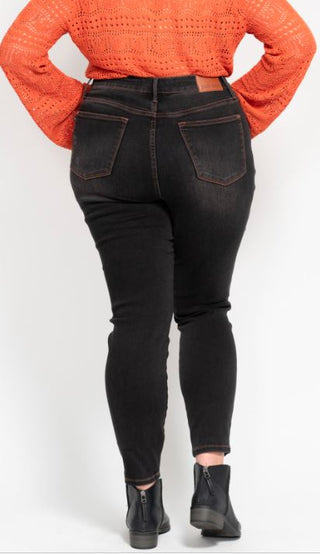 Curvy JB Tummy Control Black Skinny