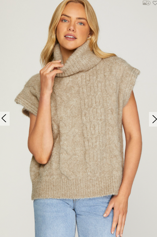 Diya Drop Shoulder Cable Sweater | JQ Clothing Co.