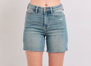 JB HW Vintage Wash Side Slit Shorts
