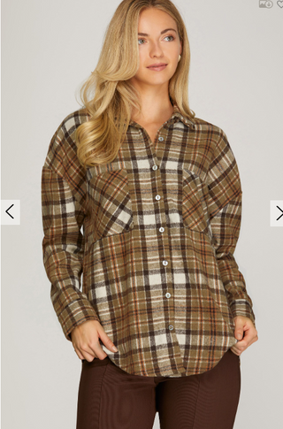 Fallon Flannel Button Up Shirt | JQ Clothing Co.