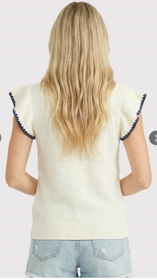 Blanket Stitched SS Sweater | JQ Clothing Co.