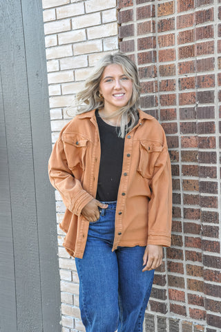 Cargo Pocket Washed Denim Shirt